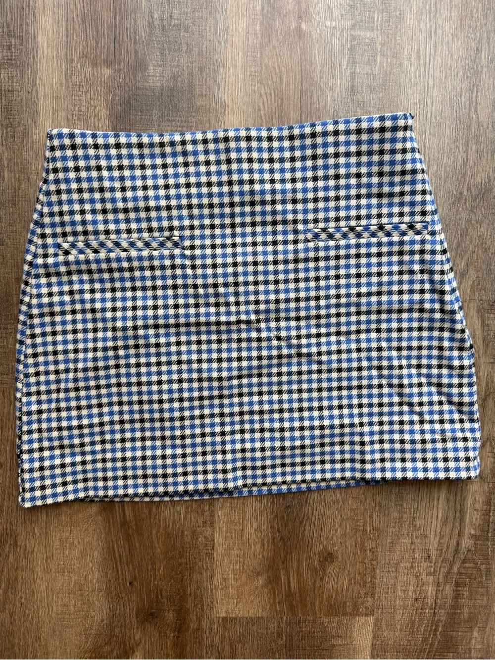 Blue, Black and white Zara Mini skirt